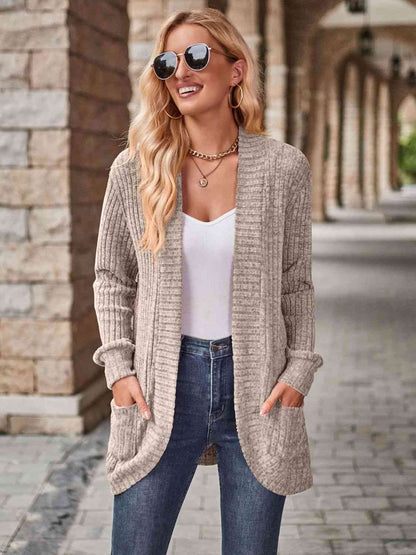 PREORDER Open Front Cardigan with Pockets