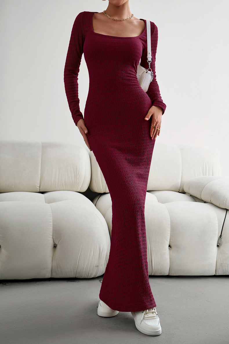 Maxi bodycon store dress with sleeves