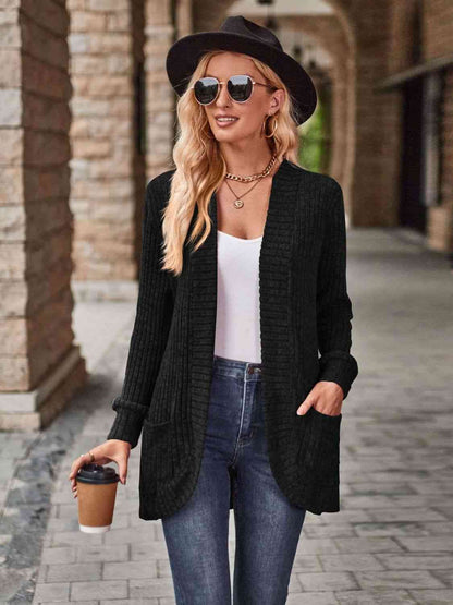 PREORDER Open Front Cardigan with Pockets