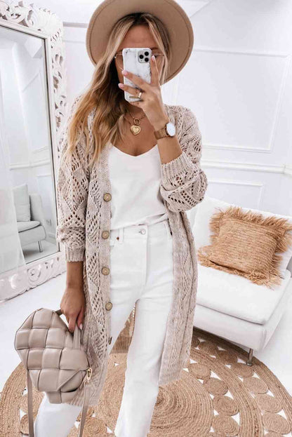 PREORDER V-Neck Long Sleeve Cardigan