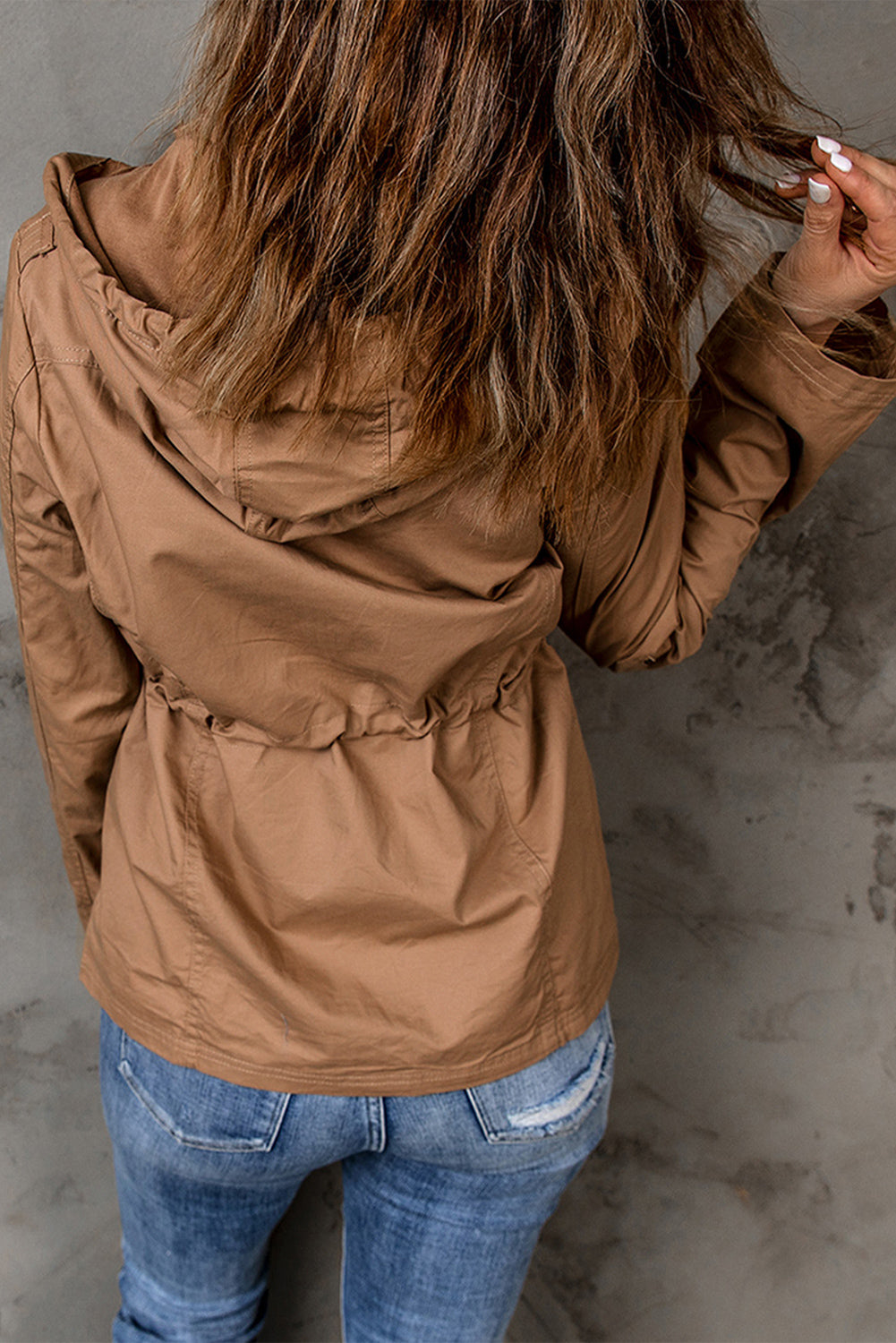 Hooded Jacket with Pockets