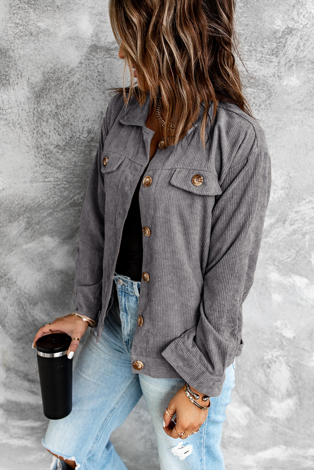 Women's Plaid Shacket Lapel Long Sleeve Thick Woolen Plaid Jacket Coat  Outwear | Plaid fashion, Long sleeve plaid, Plaid jacket