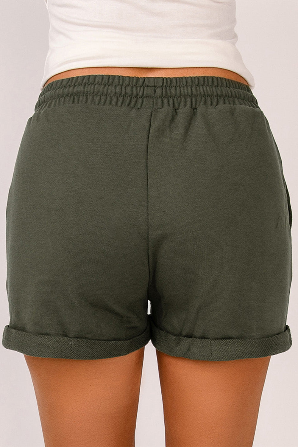 Buy Khaki Cuffed Shorts Online