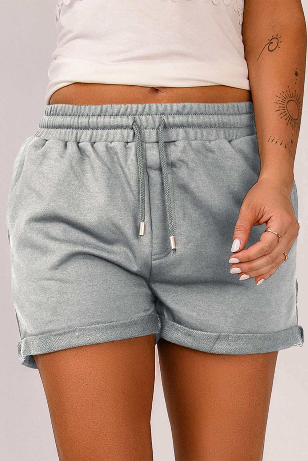 Cuffed deals sweat shorts