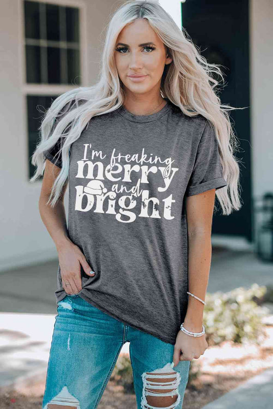 Holiday Graphic Round Neck T-Shirt