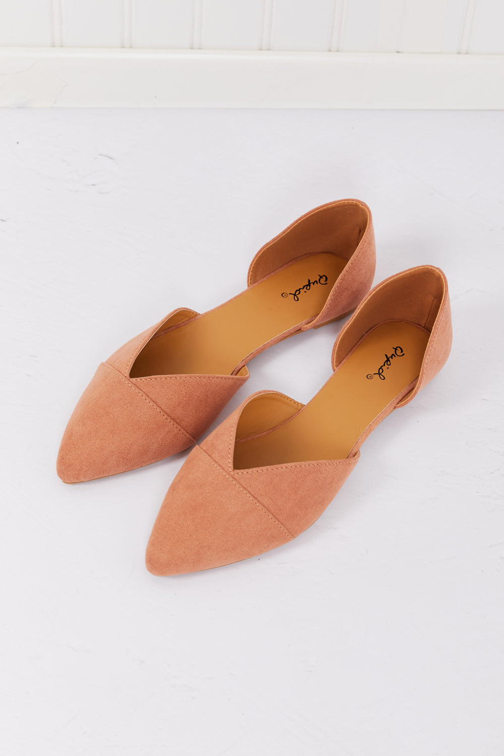Claire Qupid Simple and Chic Pointed Toe Ballet Flats in Sunkiss- 2 size 8 left! FINAL SALE!
