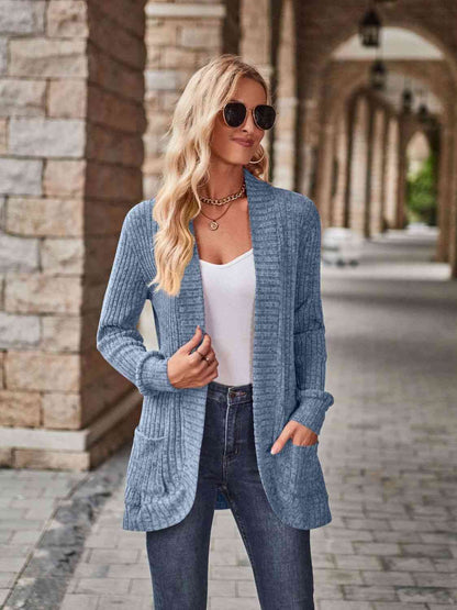 PREORDER Open Front Cardigan with Pockets