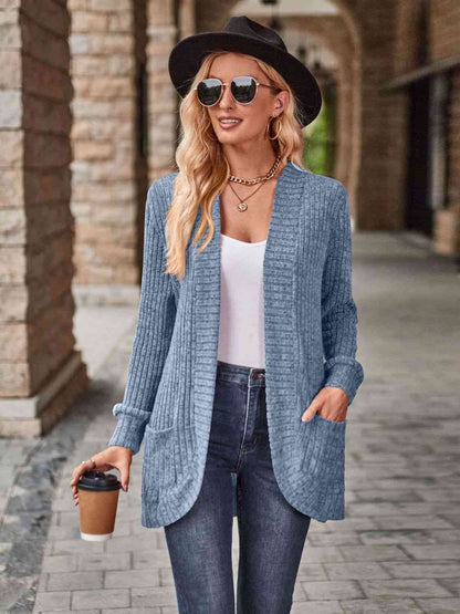 PREORDER Open Front Cardigan with Pockets